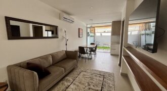 Alquiler de amoblado apartamento en condominio en Santa Ana.